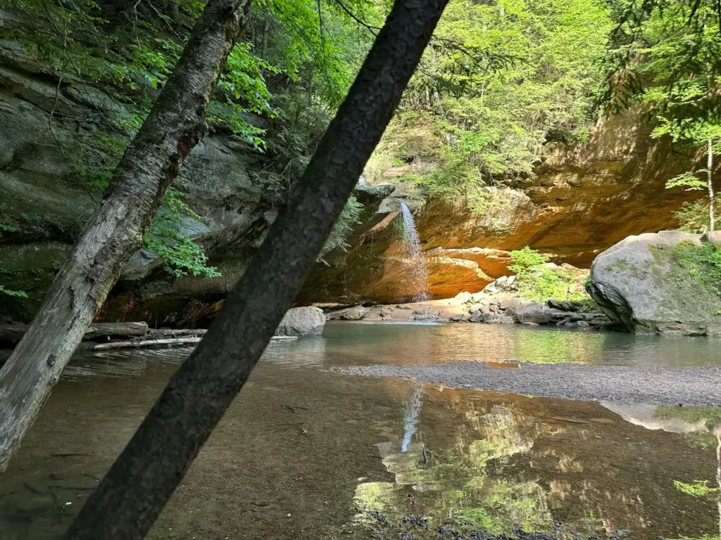 Waterfall at Hocking Hills State Park, Hocking County, Ohio
